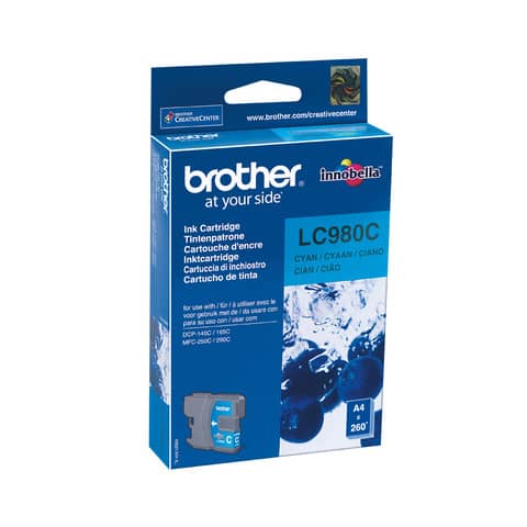 Cartuccia inkjet 980 Brother ciano LC-980C
